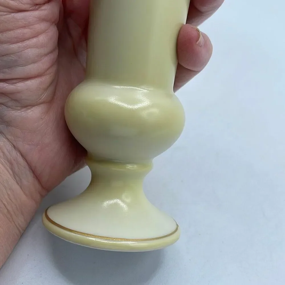 Vintage ceramic Norfolk hand painted rose bud vase.